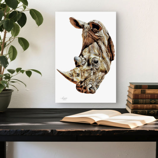 Rhino Fine Art Giclée Matte Poster - HD Printing