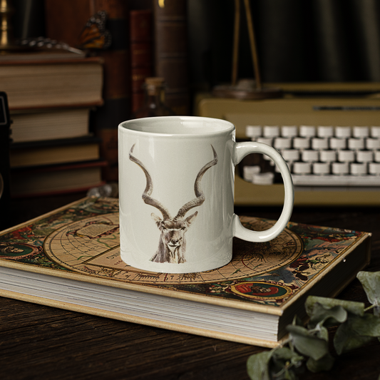 Kudu White Ceramic 11oz Mug
