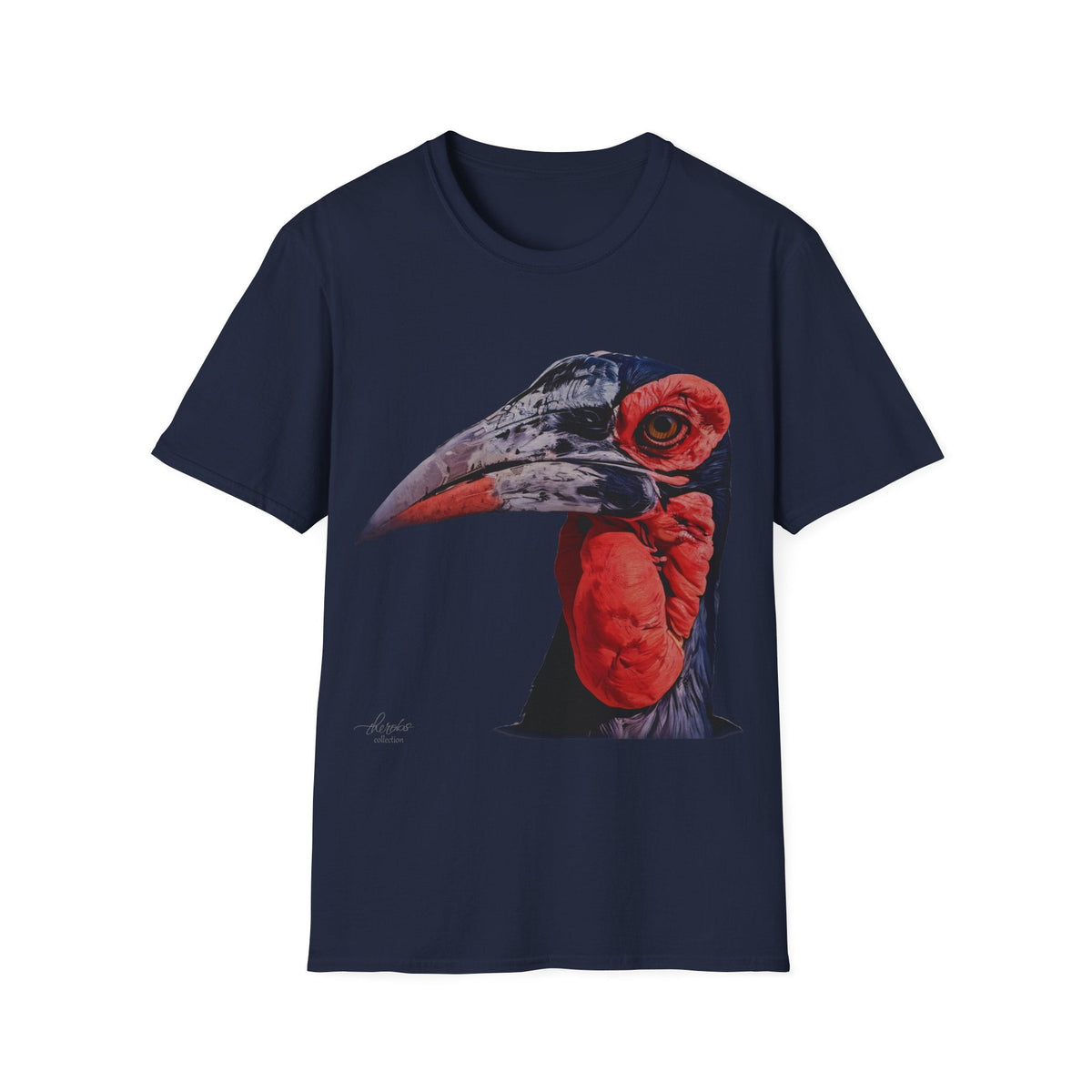 African Hornbill Unisex Cotton T-Shirt - HD Printing