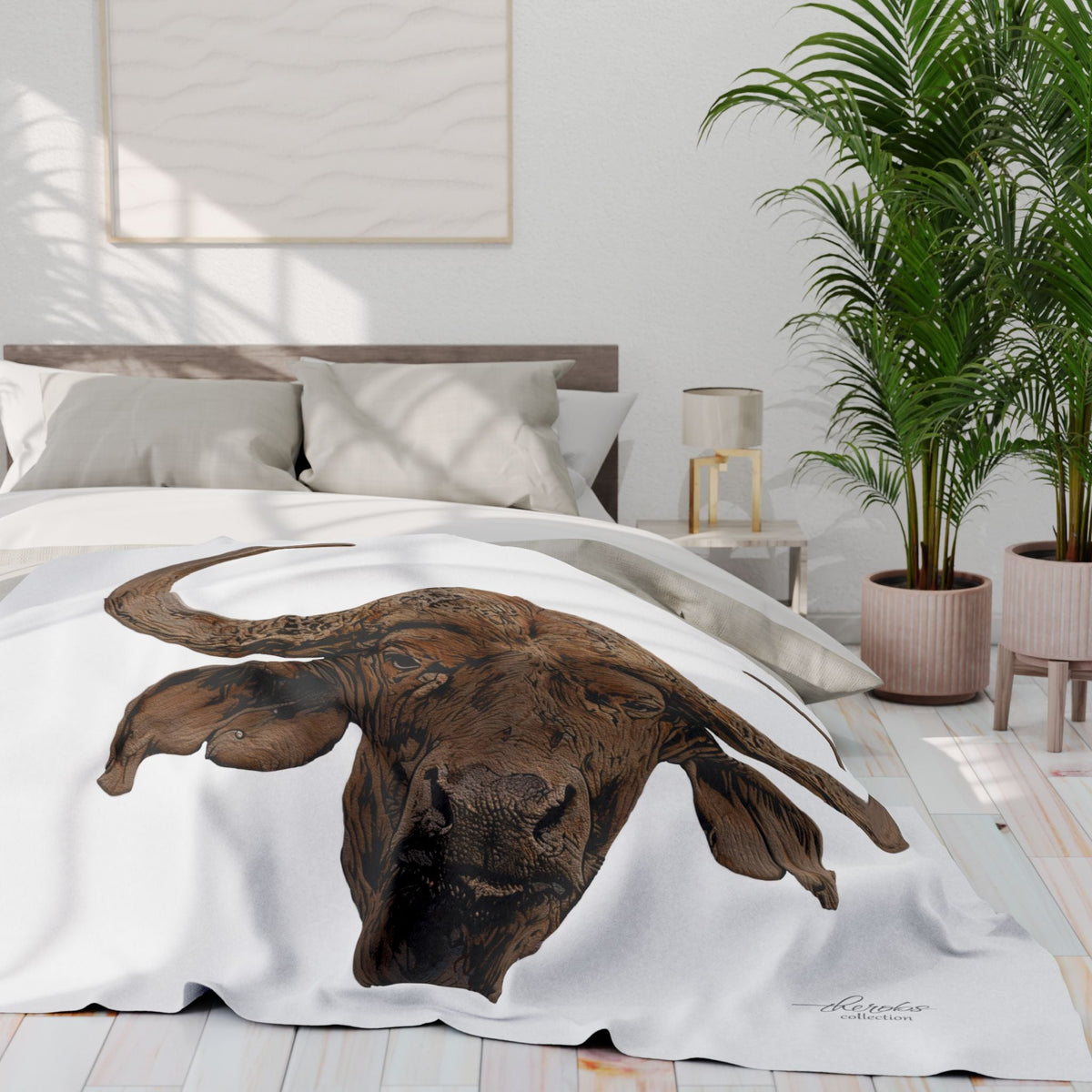 Cape Buffalo Cosy Arctic Fleece Blanket - HD Printing