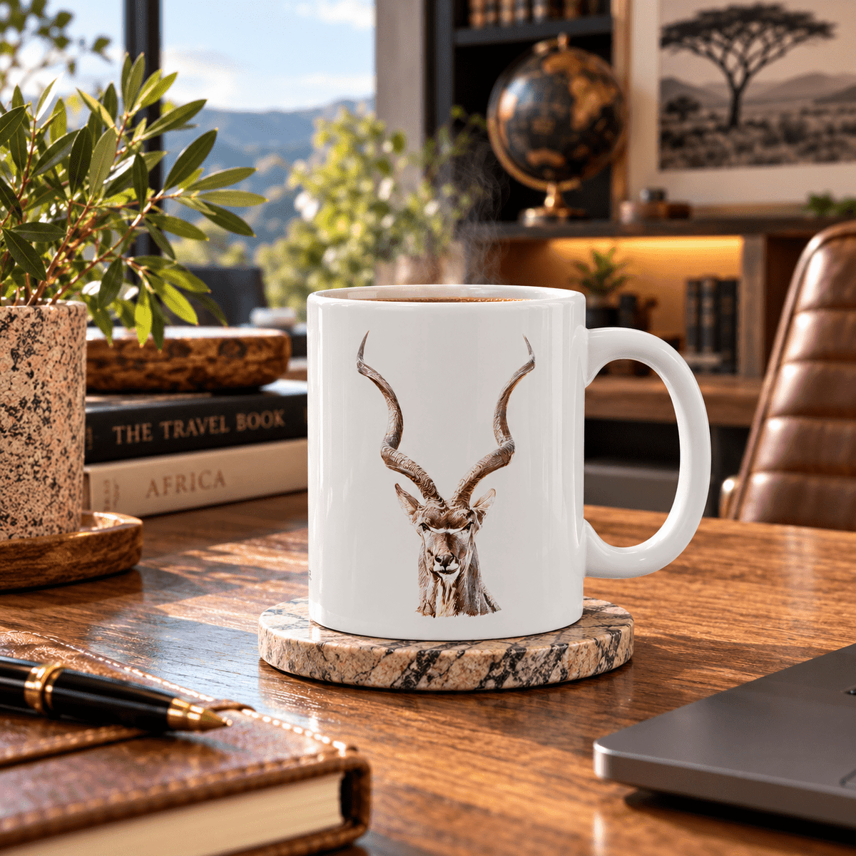 Kudu White Ceramic 11oz Mug - HD Printing