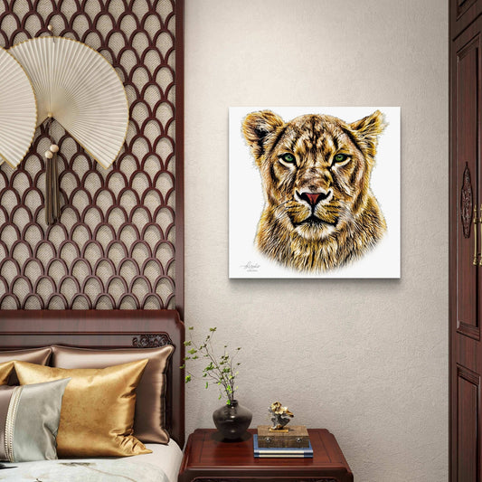 Lioness Fine Art Giclée Matte Poster - HD Printing