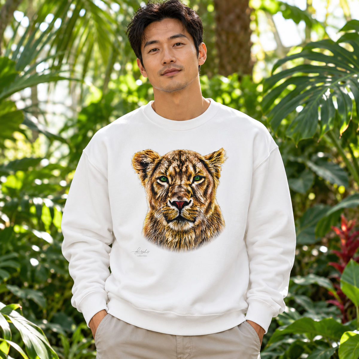 Lioness Heavy Unisex Sweatshirt - HD Printing