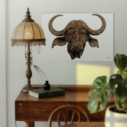Cape Buffalo Fine Art Giclée Matte Poster - HD Printing