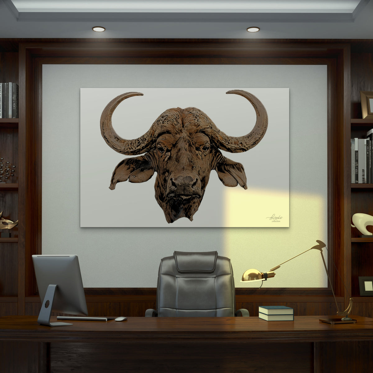 Cape Buffalo Fine Art Giclée Matte Poster - HD Printing