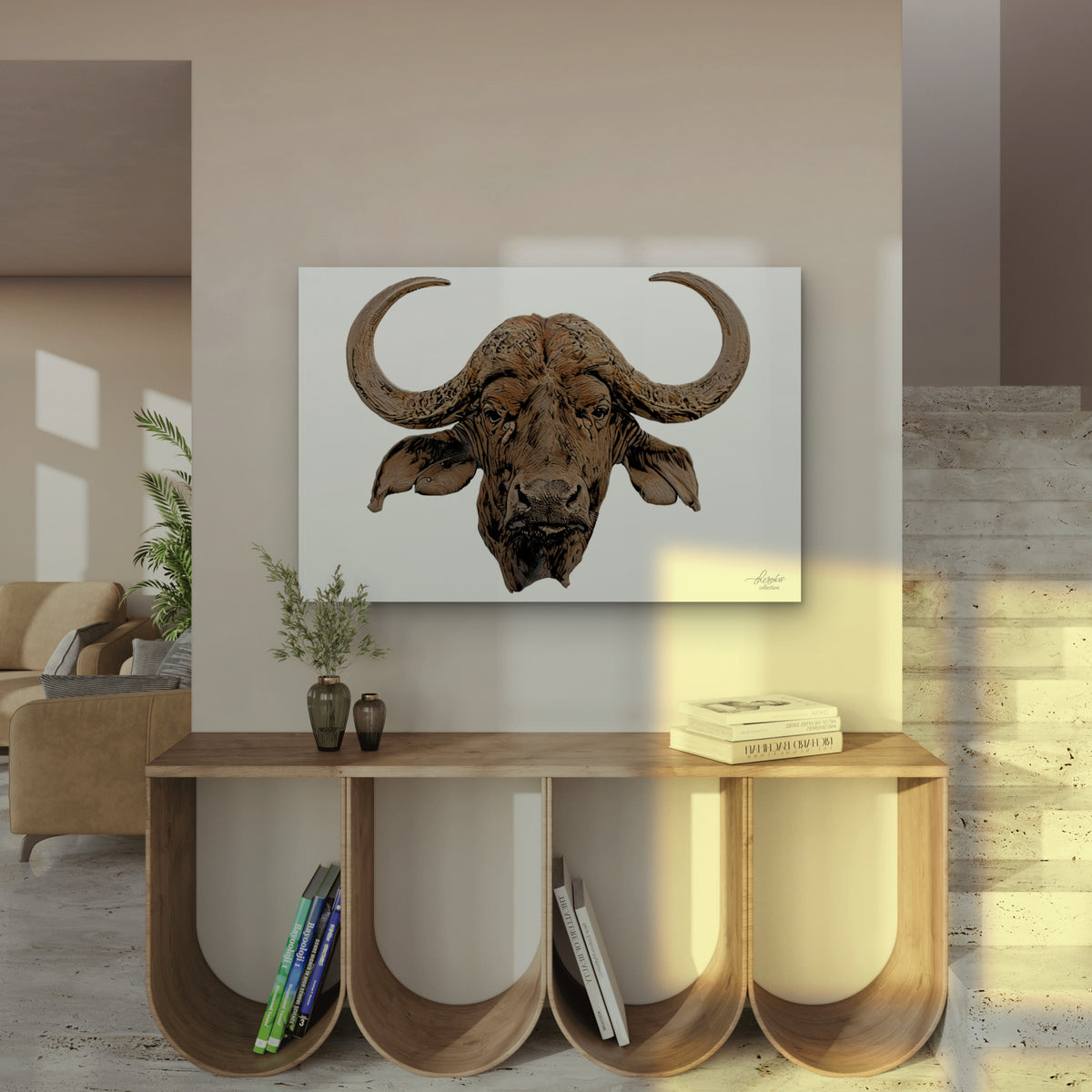 Cape Buffalo Fine Art Giclée Matte Poster - HD Printing