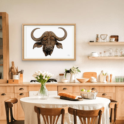 Cape Buffalo Fine Art Giclée Matte Poster - HD Printing