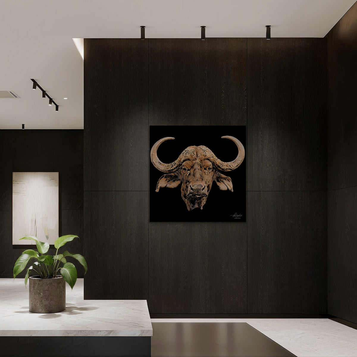 Buffalo Fine Art Giclée Matte Black Poster
