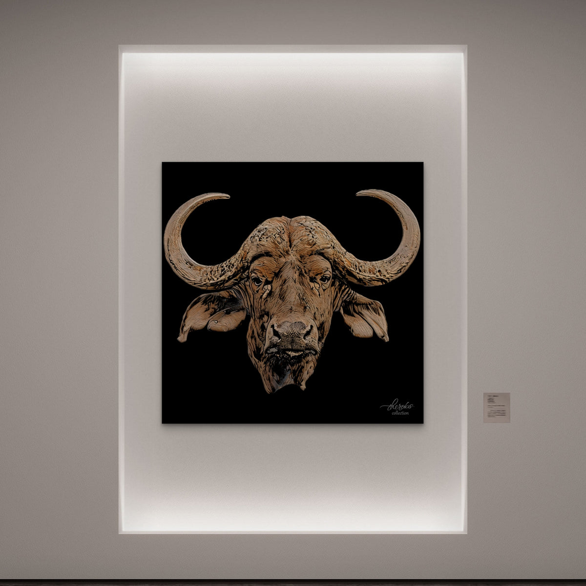 Buffalo Fine Art Giclée Matte Black Poster