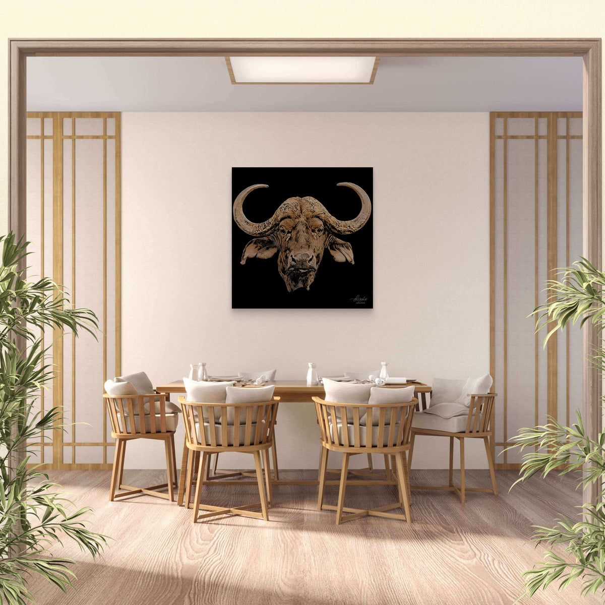 Buffalo Fine Art Giclée Matte Black Poster