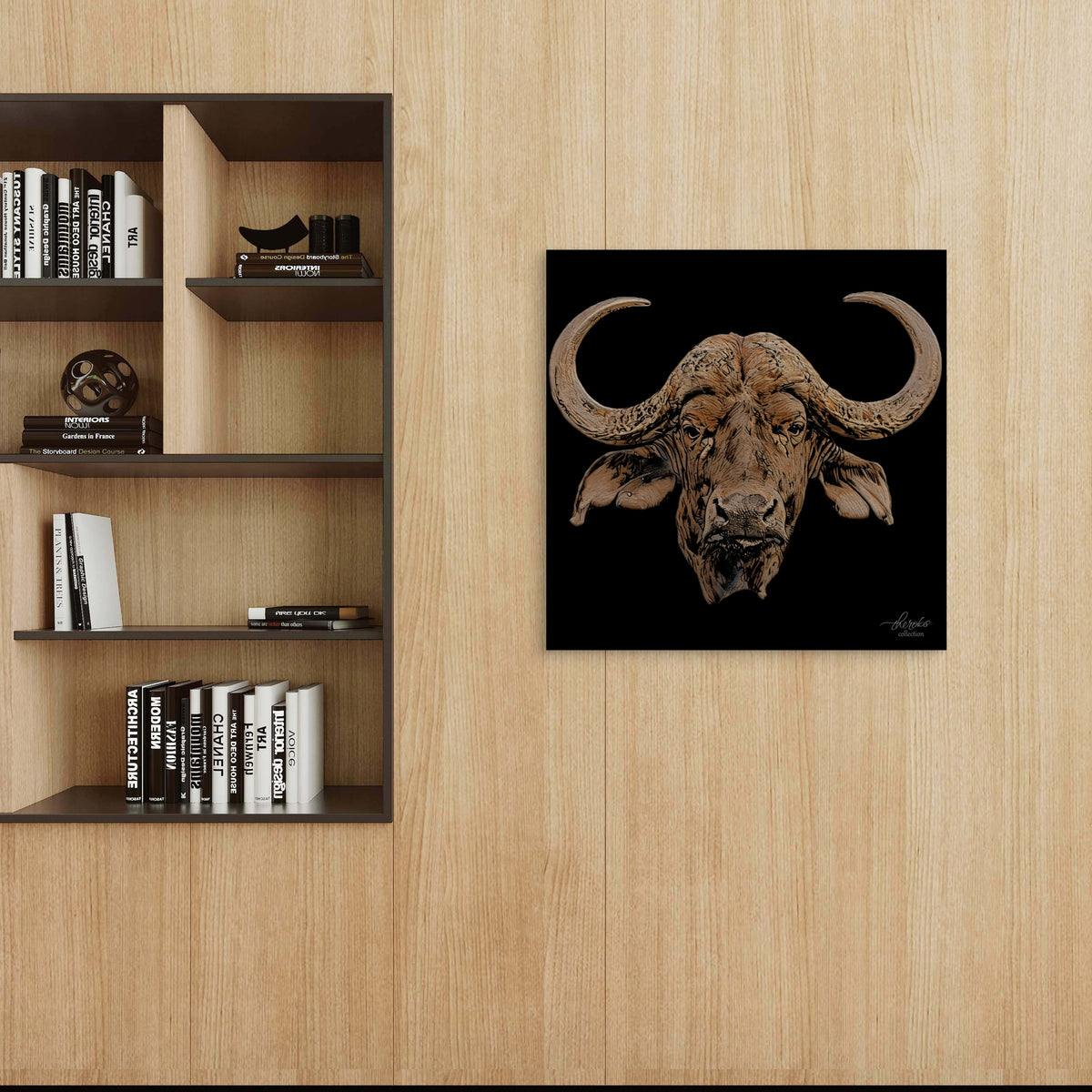 Buffalo Fine Art Giclée Matte Black Poster