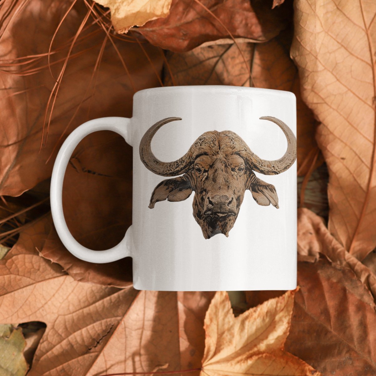 Colour Buffalo White Ceramic 11oz Mug