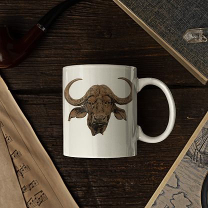 Colour Buffalo White Ceramic 11oz Mug