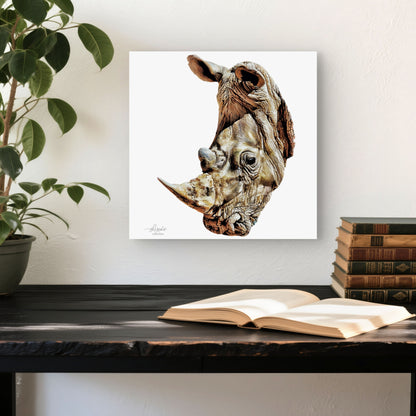 Rhino Fine Art Giclée Matte Poster - HD Printing