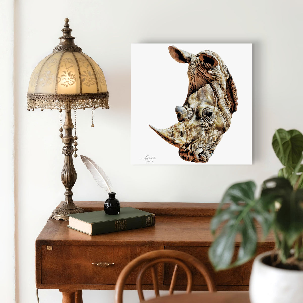 Rhino Fine Art Giclée Matte Poster - HD Printing