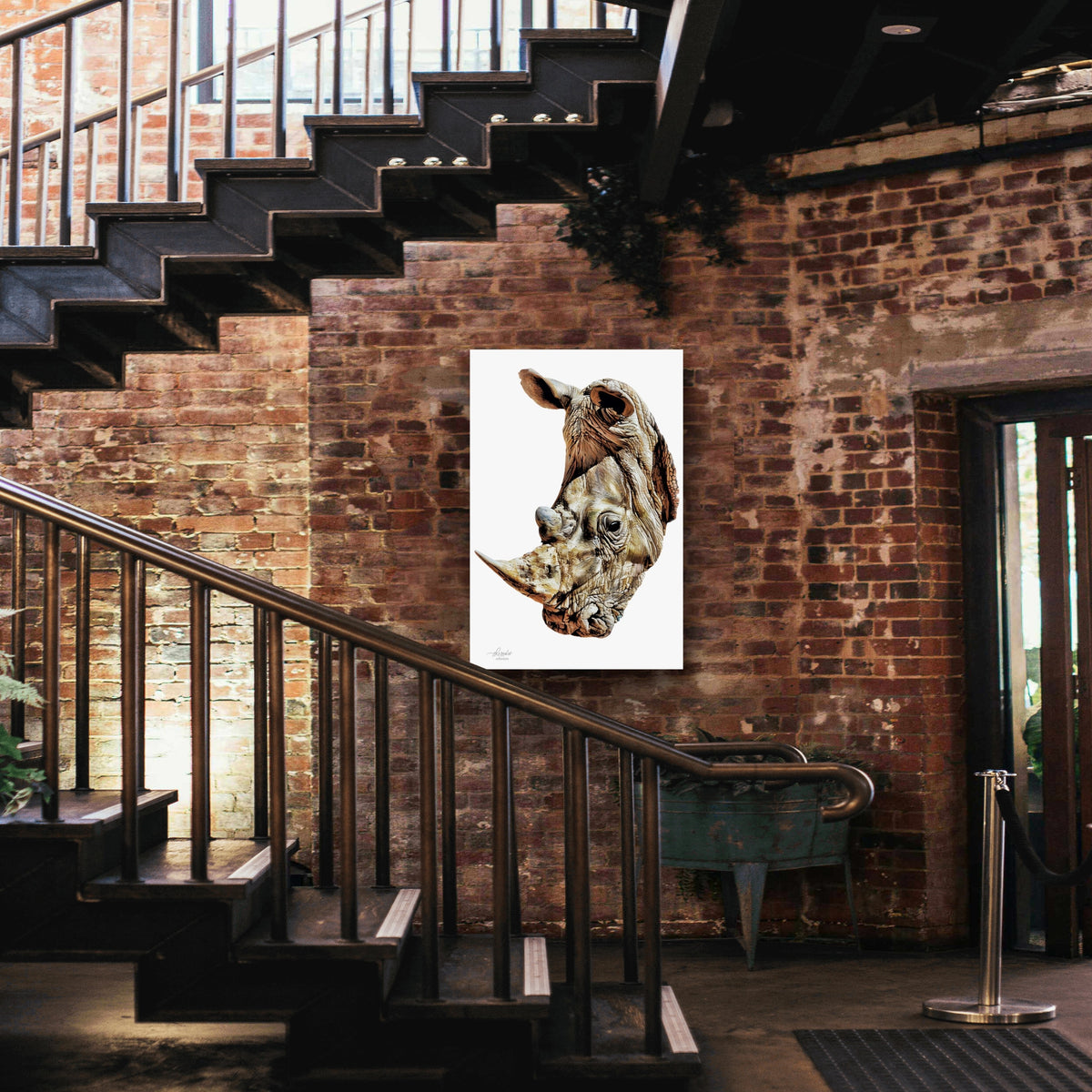 Rhino Fine Art Giclée Matte Poster - HD Printing