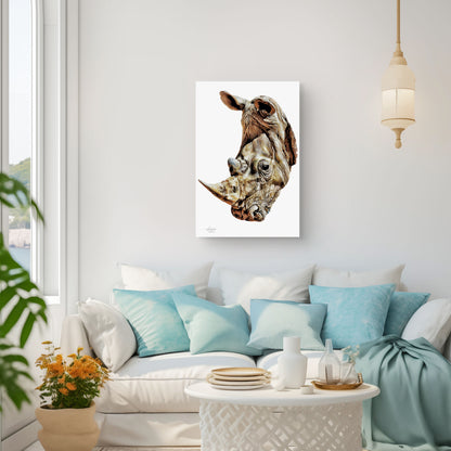 Rhino Fine Art Giclée Matte Poster - HD Printing