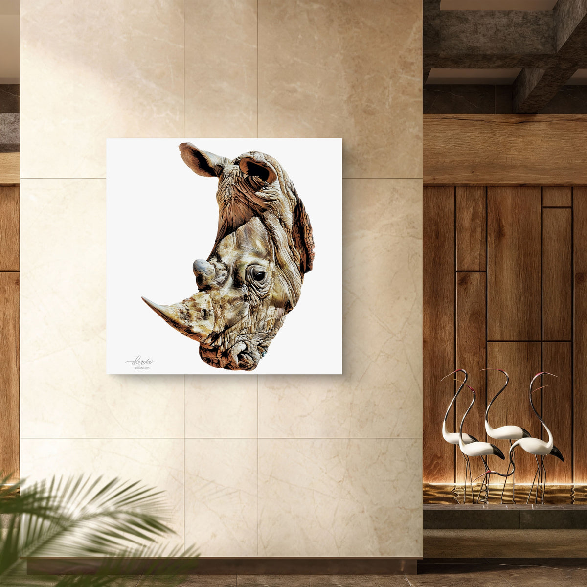 Rhino Fine Art Giclée Matte Poster - HD Printing