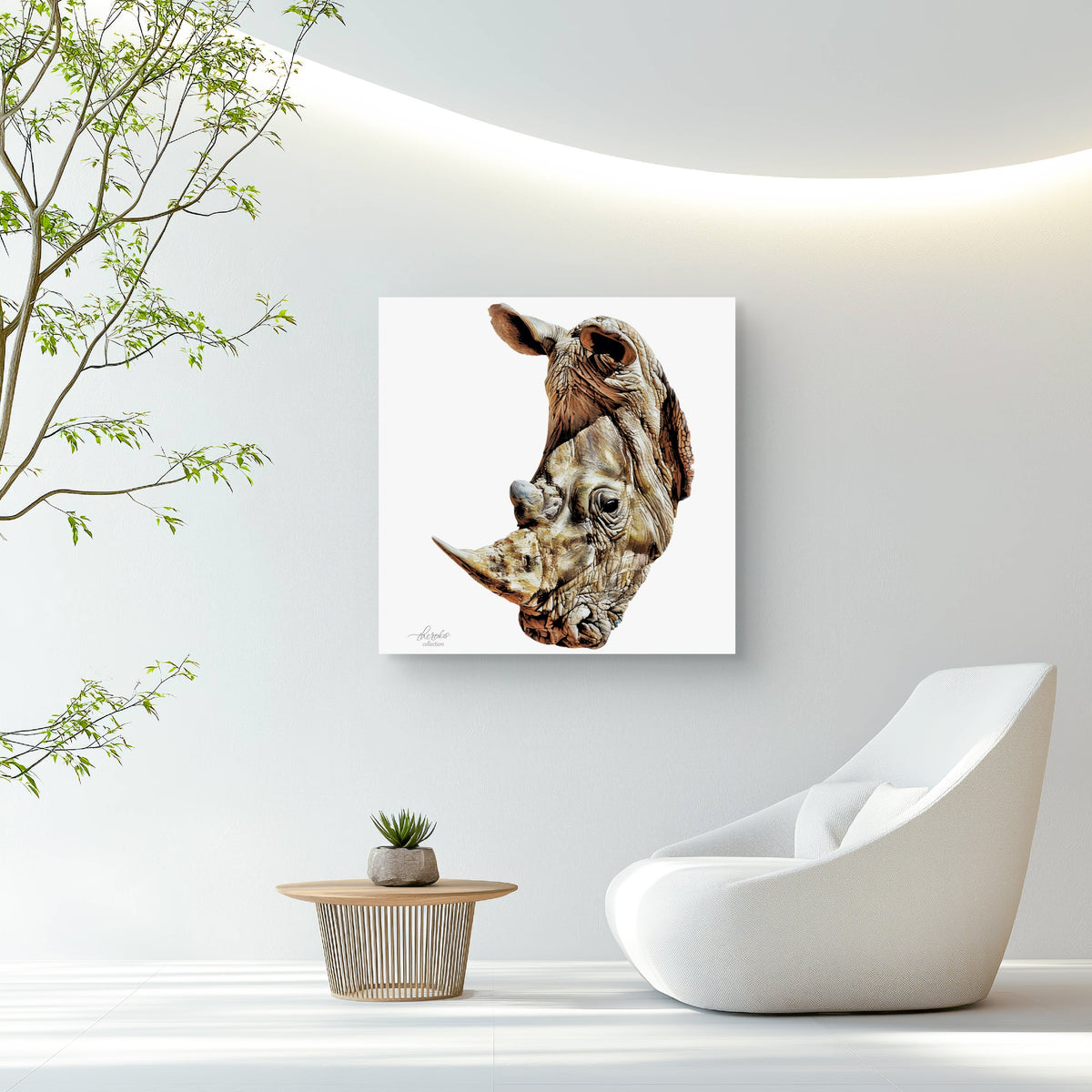 Rhino Fine Art Giclée Matte Poster - HD Printing