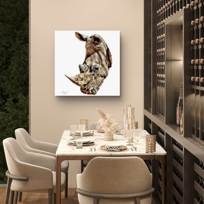 Rhino Fine Art Giclée Matte Poster - HD Printing