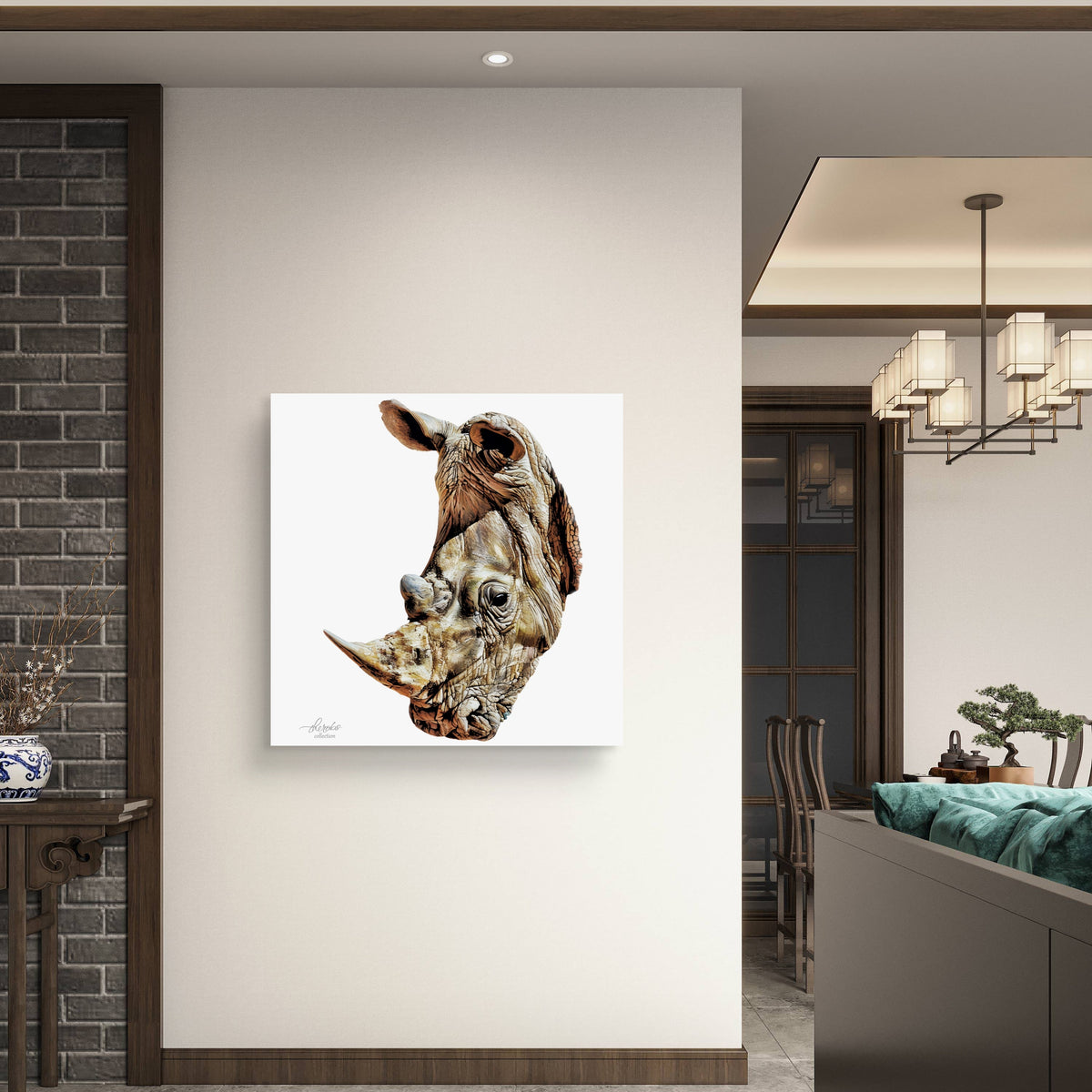 Rhino Fine Art Giclée Matte Poster - HD Printing