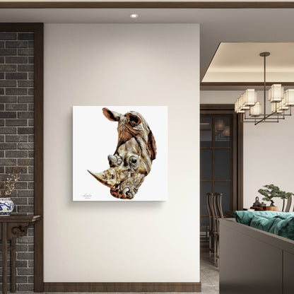 Rhino Fine Art Giclée Matte Poster - HD Printing