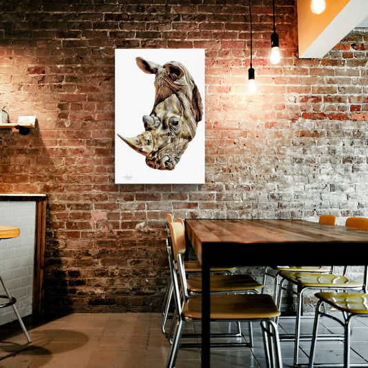 Rhino Fine Art Giclée Matte Poster - HD Printing