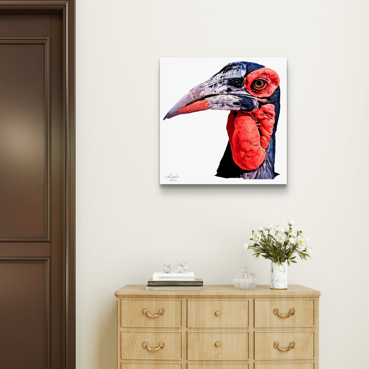 African Hornbill Fine Art Giclée Matte Poster