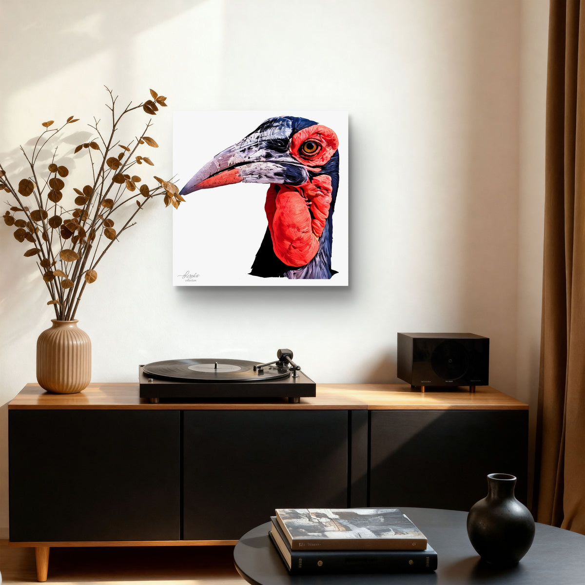 African Hornbill Fine Art Giclée Matte Poster