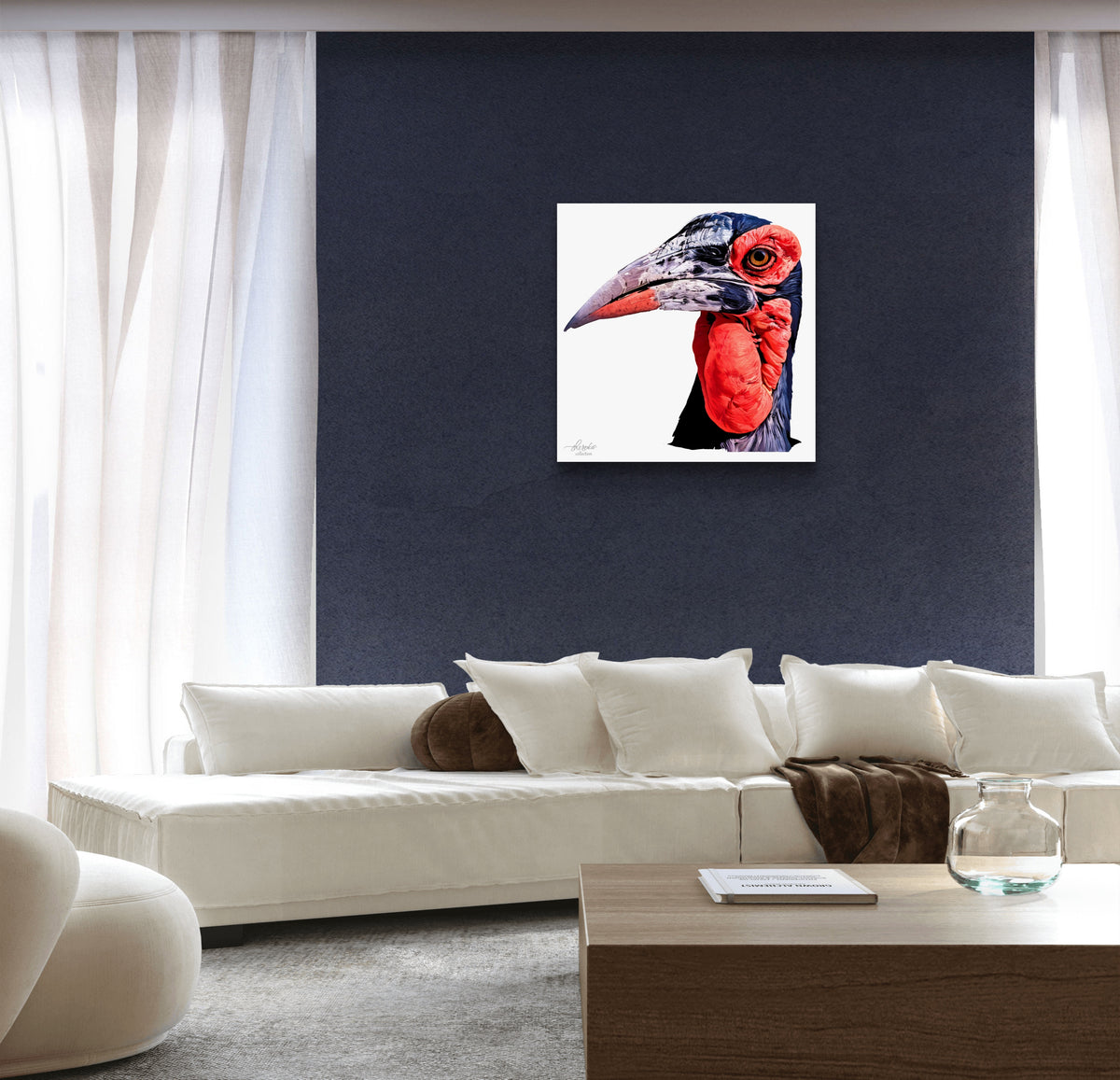 African Hornbill Fine Art Giclée Matte Poster