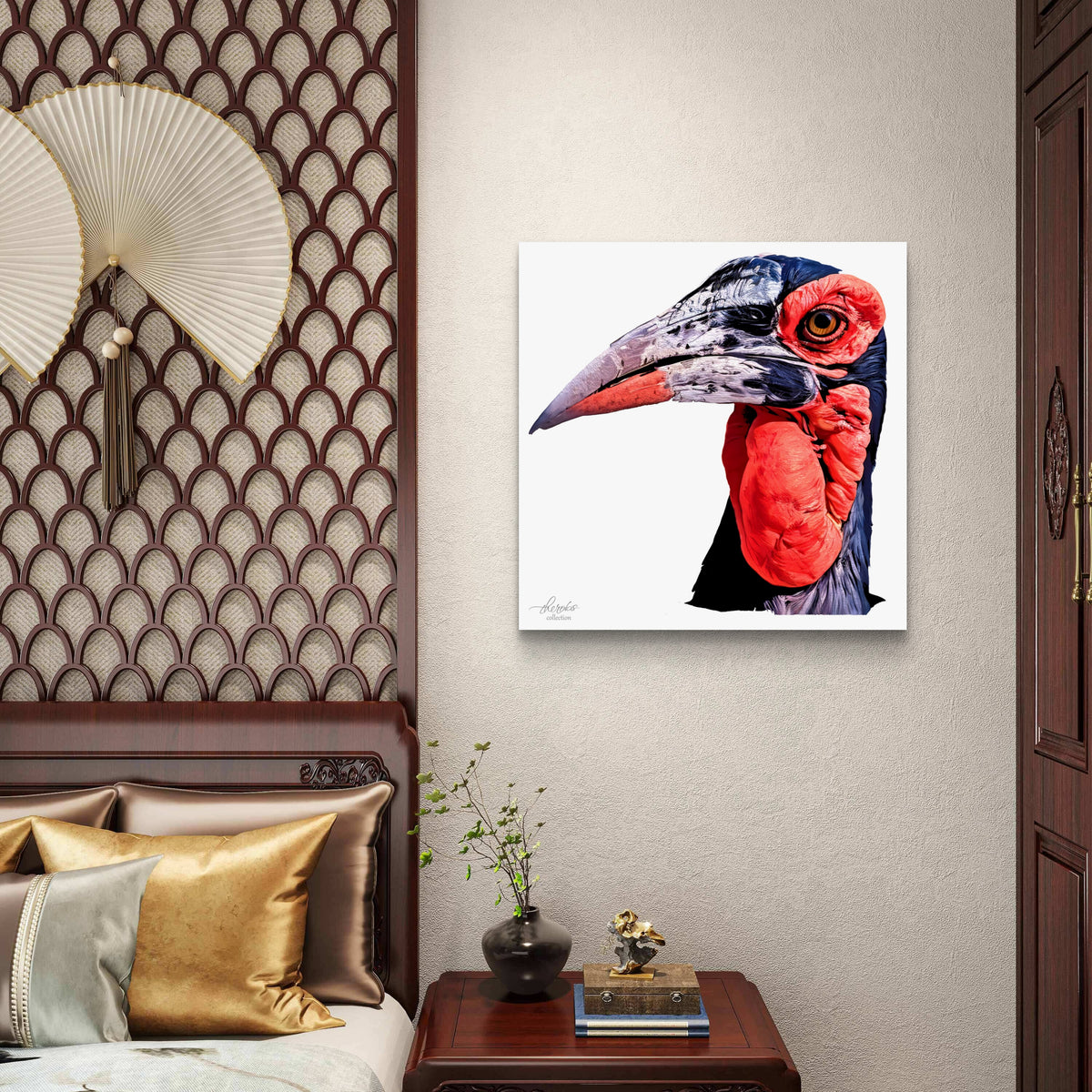 African Hornbill Fine Art Giclée Matte Poster