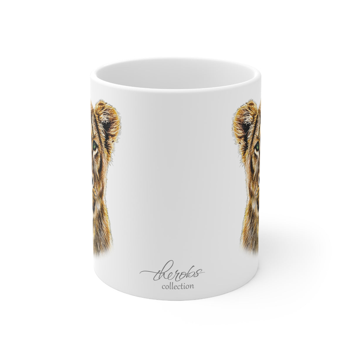 Lioness White Ceramic 11oz Mug