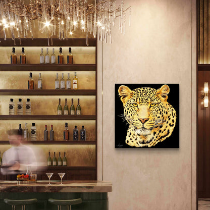 Leopard Fine Art Giclée Matte Black Poster
