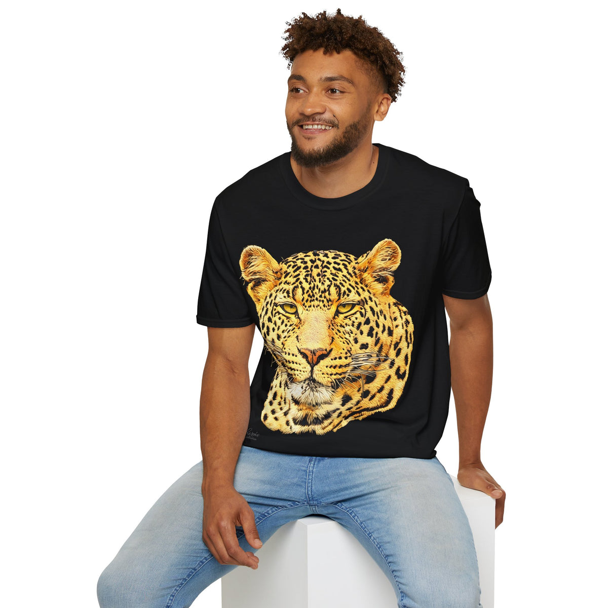 Leopard Unisex Cotton T-Shirt