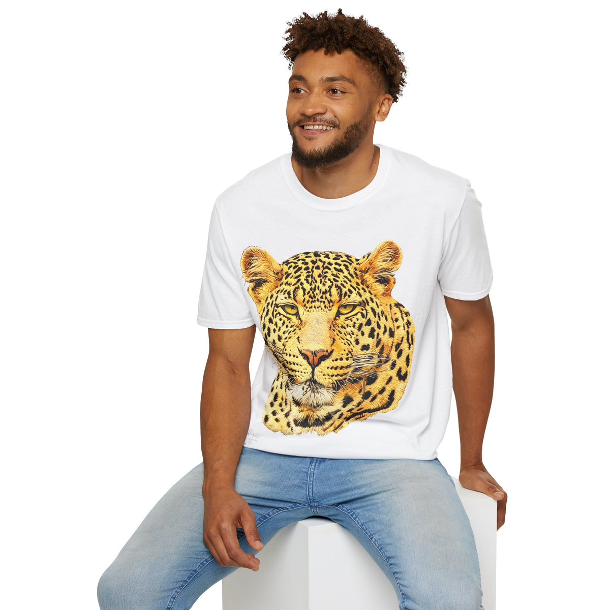 Leopard Unisex Cotton T-Shirt