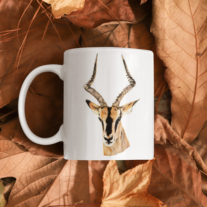 Impala White Ceramic 11oz Mug