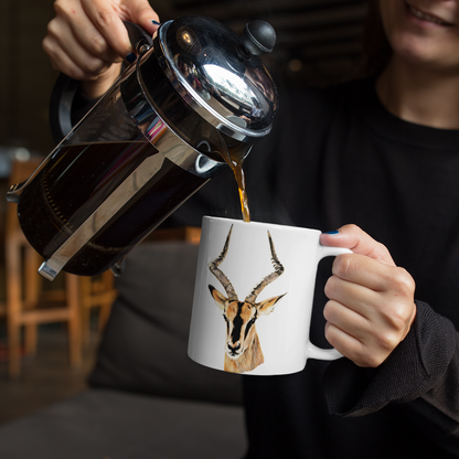 Impala White Ceramic 11oz Mug