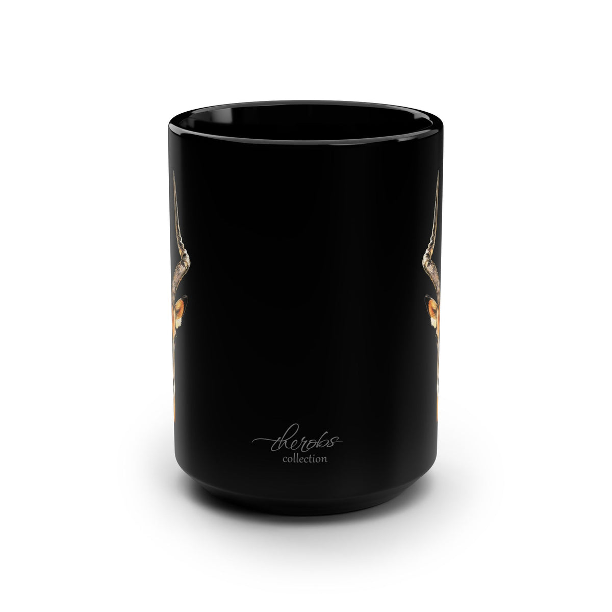 Impala 15oz Large Black Ceramic Mug