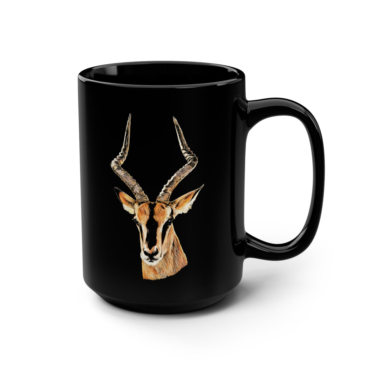 Impala 15oz Large Black Ceramic Mug