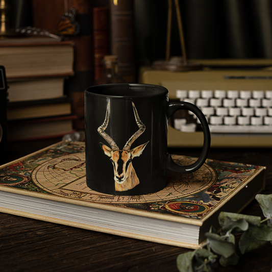 Impala 15oz Large Black Ceramic Mug
