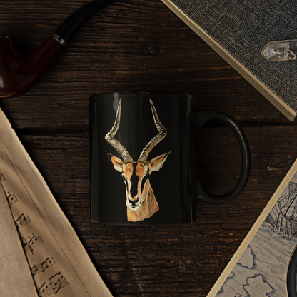 Impala 15oz Large Black Ceramic Mug