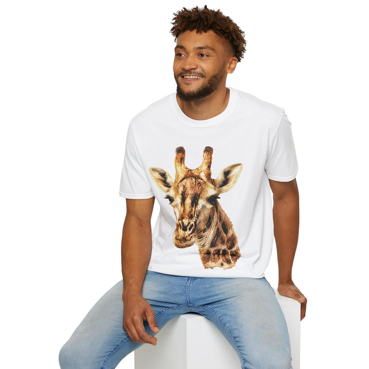 Giraffe Unisex Cotton T-Shirt