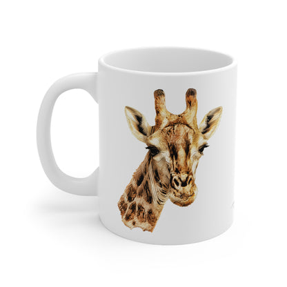 Giraffe White Ceramic 11oz Mug
