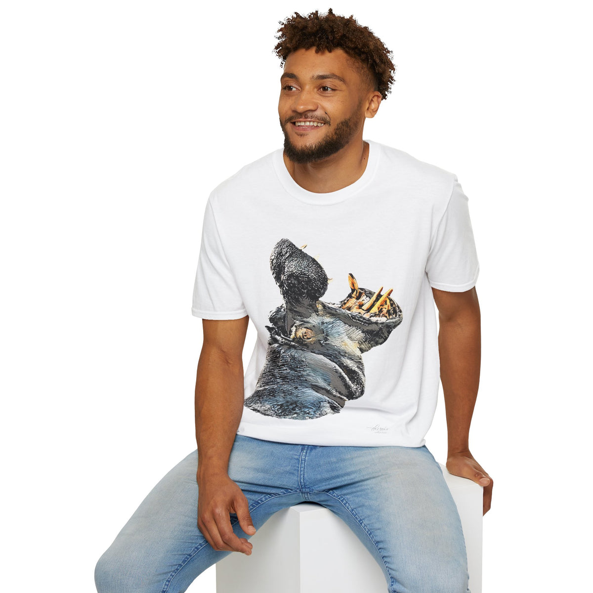 Hippo Unisex Cotton T-Shirt