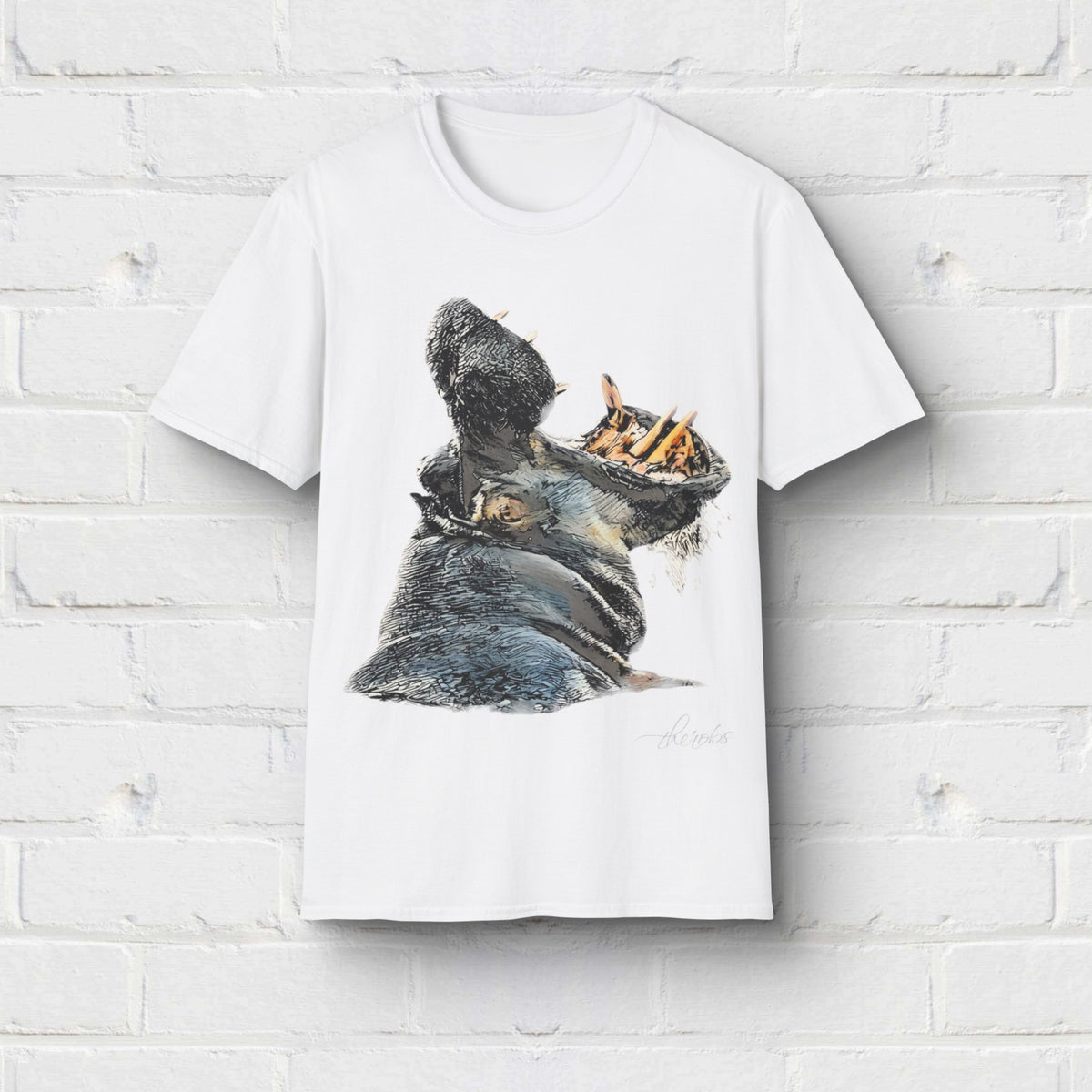 Hippo Unisex Cotton T-Shirt