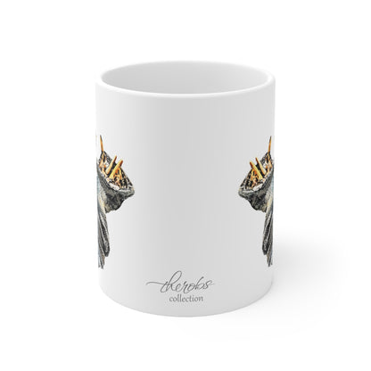 Hippo White Ceramic 11oz Mug