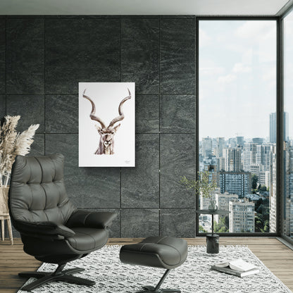Kudu Satin Stretched Canvas Print