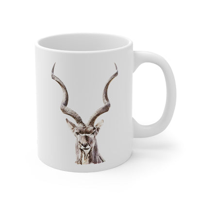 Kudu White Ceramic 11oz Mug