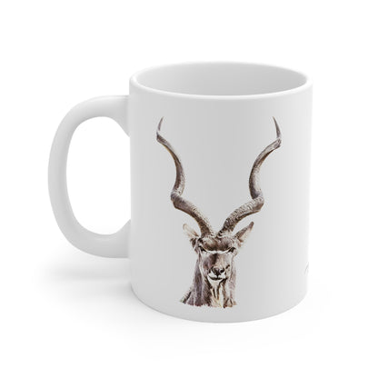 Kudu White Ceramic 11oz Mug