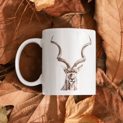 Kudu White Ceramic 11oz Mug